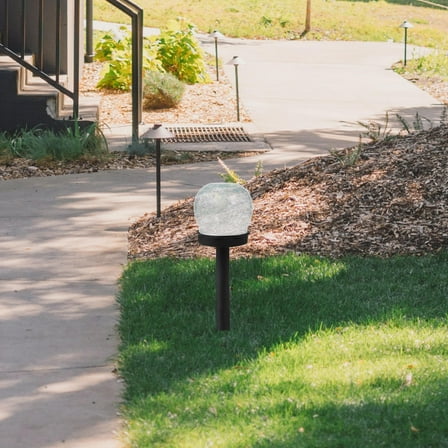 LEORX Transparent Glass Lamp Shade Replacement for Pendant Lights with Globe Design