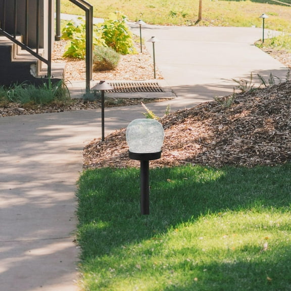 LEORX Transparent Glass Lamp Shade Replacement for Pendant Lights with Globe Design