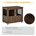 thumbnail image 5 of PawHut Dog Crate, Pet Cage Kennel, w/ Wooden Top, Windows, for Medium Dogs, 5 of 9