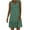 Green, variant on Sleeveless V-Neck Floral Print Midi Dress - Casual Summer Dresses for Women 2025 with Lightweight Breathable Fabric Blue L