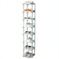 thumbnail image 3 of COWIN 8 Tiers Combination Shoe Rack, Plastic Stackable Shoe Rack Storage Organizer White, 3 of 8