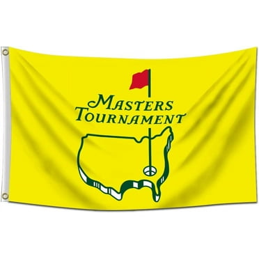Maste_rs Flag Golf Banner Garage Wall Decor 3x5ft/90x150cm/Vibrat Color/HD Printing/ 150D Polyster Banner (Yellow)