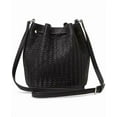 thumbnail image 3 of LAUREN Ralph Lauren Andie Woven Leather Small Drawstring Bag Purse Black Rt $425, 3 of 5