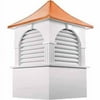 Good Directions Farmington Vinyl Cupola with Copper Roof - 36" Sq x 53"H