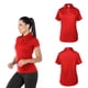thumbnail image 2 of Playera Tipo Polo para Dama, Color Rojo,100% Poliéster., 2 of 3