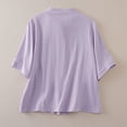 thumbnail image 4 of Womens Tops 3/4 Sleeve Button Loose Casual Blouse Summer Tops for Women, 4 of 8