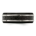thumbnail image 4 of Edward Mirell 8mm Blk Ti Stepped Press Fit w/ Black Carbon Fiber Insert Ban, 4 of 8
