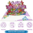 thumbnail image 2 of 3D Pop Up Happy Mothers Day Card, Mother's Day Greeting Cards, 8" x 6" Cover with Note Tag, 2 of 7