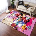 thumbnail image 4 of Alfombra de Mickey Mouse de Disney, bonita figura de Anime, alfombra estampada de Minnie, dormitorio infantil, sala de estar, sofá, felpudo antideslizante, alfombras de suelo, 4 of 4