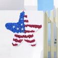 thumbnail image 6 of ERTZAE Patriotic Wreath,14" Floral Flower Star Wreath Sign,Memorial Day Decorations,Fourth Of July Wreath For Front Door,Americana Anniversary Porch Window Decor,Red White Blue Wreath Wall Home Decor, 6 of 6