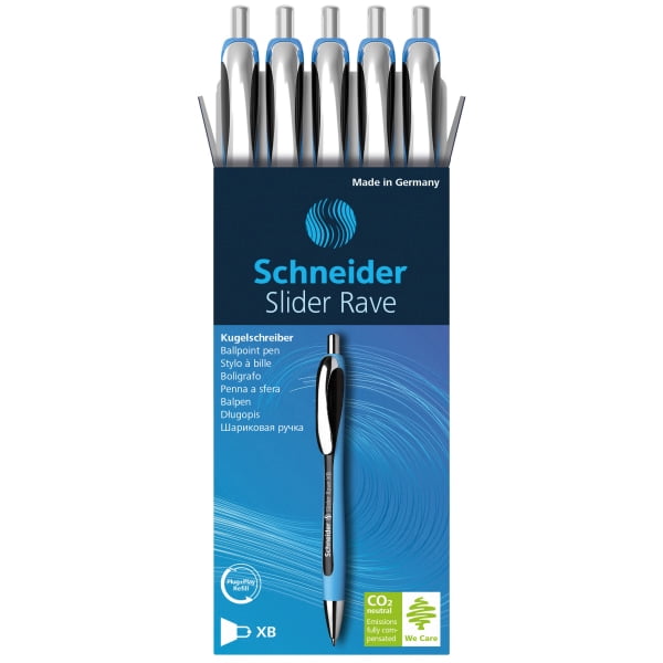 Schneider Slider Rave XB Retractable Ballpoint Pens, Extra Bold Point