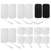 Easy@Home Self Stick Carbon Electrode Pads, Non-Irritating, Reusable 16-Pack for TENS Unit