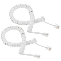 BESTONZON 2Set Landline Phone Cord Telephone Cord White for Indoor Use
