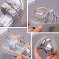 thumbnail image 6 of Eltusu Girls Sandals with Strap, Open Toe Non Slip Dance Soft Sole Summer Shoes Silver Size 13(Little Kids), 6 of 7