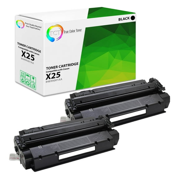 TCT X25 Toner Cartridge 2 Pack - Premium Compatible Replacement for X25 8489A001AA Black