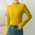 thumbnail image 2 of hotojiny Women's Thermal Shirts Fleece Lined Mock Neck Base Layer Tops Winter Warm Soft Long Sleeve Undershirt, 2 of 4