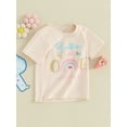 thumbnail image 3 of Bslissey Little Boys Girls Birthday T-shirt Letter Print Crew Neck Pullovers Casual Short Sleeve Shirt Toddler Kids Cute Summer Tops for Daily 2T 3T 4T 5T 6T 7T, 3 of 9