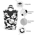 thumbnail image 4 of KLL Seamless Pattern Cute Panda Laundry Hamper,Large Canvas Fabric Lightweight Storage Basket Toy Organizer Dirty Clothes Collapsible Waterproof, 4 of 6