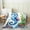 Blue Green, variant on Erosebridal 3D Shark Flannel Blanket, Underwater Sealife Sherpa Throw, Ocean Theme Decor