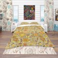 thumbnail image 2 of Designart 'Flower Pattern Botanic Texture' Modern & Contemporary Duvet Cover Set, 2 of 4