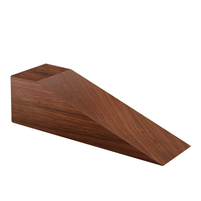 Tope de puerta de madera Tope de puerta antideslizante de aumento de seguridad de madera maciza de alta resistencia L Inevent LF0223-04B
