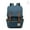 B - Dark Blue, variant on Canvas Laptop Backpack Vintage Computer Bag Large Travel Backpack Shoulder Bag for Men Women with USB Charger Port - Black