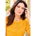 thumbnail image 6 of Catherines Women's Plus Size Chenille Cable-Knit Boatneck Sweater, 6 of 6