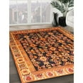 thumbnail image 3 of Ahgly Company Machine Washable Indoor Rectangle Traditional Orange Area Rugs, 7' x 9', 3 of 7