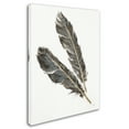 thumbnail image 2 of Trademark Fine Art 'Gold Feathers III on White' Canvas Art by Chris Paschke, 2 of 3