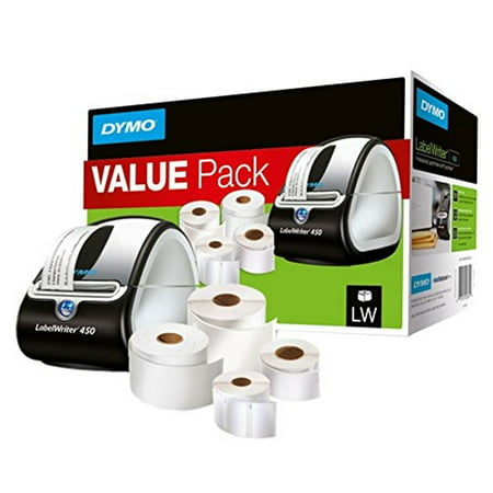 DYMO LabelWriter 450 Label Printer Bundle with Labels for PC and (Best Label Printer For Mac)