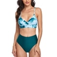 thumbnail image 2 of Split Bikini, Polyester Elastic Bikini Bathing Suit  For Beach, 2 of 7
