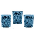 thumbnail image 3 of STPgoods Embossed Heavy Bottom Drinking Glasses Set 6 Pcs 9 fl oz (265 ml) Whiskey and Water Glasses Set Glass Tumbler Set of 6 Vintage Glassware, Blue, 3 of 6