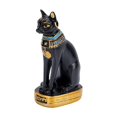 thumbnail image 1 of Estatua de gata Bastet, antigua figura coleccionable de decoración de escritorio, escultura de gatita Bastet para mesa, estante de oficina, 1 of 9