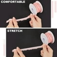 thumbnail image 6 of 10 Yards Polyester Elastic Lace Trim Single Edged Flower Trimming for Clothes Sewing Pink 1/2 inch(12mm) about 10.00 Yards(9.14m)/Roll, 6 of 6