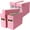 Pink, variant on File Organizer Box with Lid & Handle, Thickened Cardboard Hanging File Folder Storage Boxes for Letter Size, Portable Filing Organizer for Office, Home, Classroom, Black 2 Pack