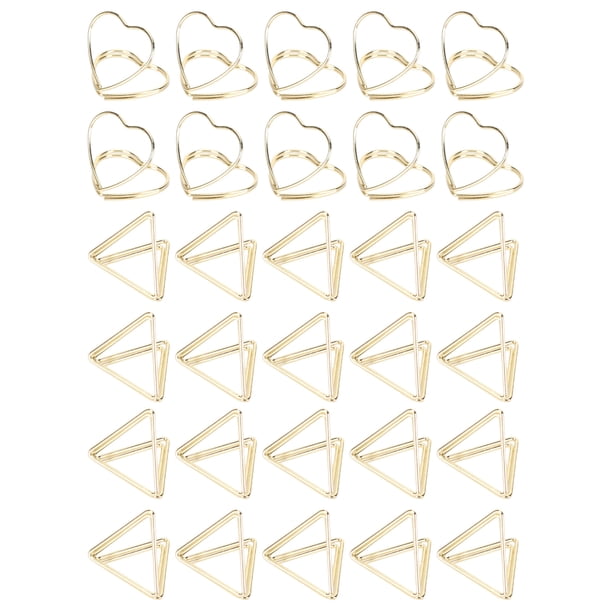 Clips de papel triangulares, 30 piezas, clips de papel lindos, clips de papel geniales, clips de papel lindos, los mejores en su clase