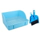 thumbnail image 2 of Caja de inodoro de esquina, entrenador de orinal, bandeja de arena de esquina, jaula para entrenador de orinal, bandeja de esquina Azul B, 2 of 9