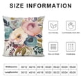 thumbnail image 5 of HENGT  Throw Pillow Covers, Light Blue Pink Gray White Watercolor Floral Round Bouquet Navy Peach Home Sofa Cushion Cover Pillowcase Gift Double-Sided Pattern, 5 of 5