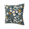 thumbnail image 2 of Wukai Flowers and Bee Premium Polyester Fleece Pillow Covers with Hidden Zipper Closure,Luxuriously Soft and Durable-12"x12", 2 of 7