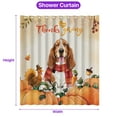 thumbnail image 5 of Happy Thanksgiving Basset Hound with Turkey Pumpkins Autumn Vibes Shower Curtain Bassets Dog Breed Lovers Gifts Idea Waterproof Bathroom Bathtub Curtain - 12018, 5 of 5