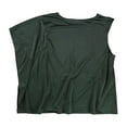 thumbnail image 2 of Alfani Womens Solid One Shoulder Blouse, Green, X-Small, 2 of 2