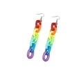 thumbnail image 2 of Sonducket 1 par de pendientes de gota para mujer, joyería geométrica de arcoíris, Clip para oreja Ropa, zapatos y accesorios Miscelánea Gancho para la oreja NO1 Sonducket AP011373-01, 2 of 6