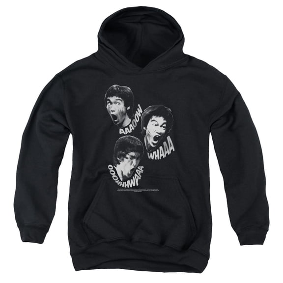 Bruce Lee Sounds Of The Dragon Youth Pullover Hoodie Sweatshirt Black