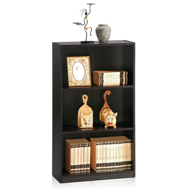 Scaffale Da Scrivania Furinno - Design Classico, Espresso, Per Libri E Oggetti | Risparmia Spazio