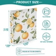 thumbnail image 3 of FORMRS 3 Ring Binder 1.5 inch with Pockets Clip Board 200 Sheets Capacity, White Watercolor Oranges, 3 of 8
