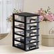 thumbnail image 3 of Caja de almacenamiento de escritorio: Organizador transparente tipo cajón - Caja de maquillaje de 5 niveles - Organizador de joyas que ahorra espacio para el tocador del dormitorio, 3 of 7