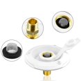 thumbnail image 6 of YWMJZEU RV City Water Inlet with Check Valve Replacement Brass RV Fresh Water Fill Inlet White, 6 of 9