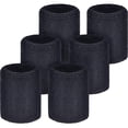 thumbnail image 1 of Paquete de 6 pulseras deportivas, muñequeras absorbentes para fútbol, ​​baloncesto, correr deportes atléticos, 1 of 3