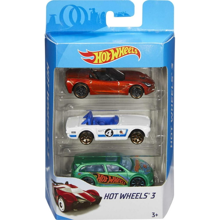 Pacote Com 3 Carrinhos Hot Wheels Original S/ Repetir Mattel