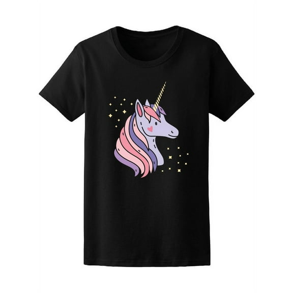 Cute Unicorn Purple Fantasy Tee Women's -Image by Shutterstock